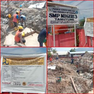 Pasca Bencana Kabupaten Taput, Gedung Sekolah SMP Negeri 3 Tarutung di Rehabilitasi dan Renovasi