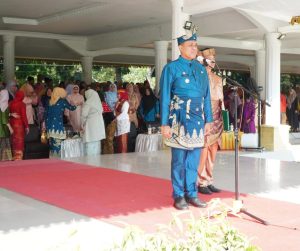 Pj Bupati Langkat Pimpin Upacara Hardiknas