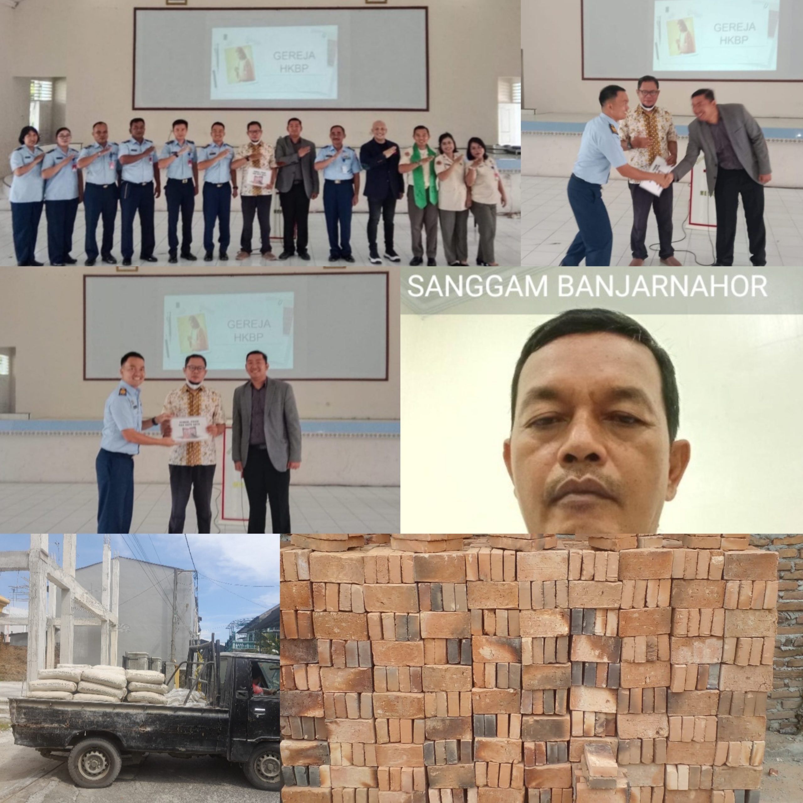 Panitia Pembangunan Gedung Sekolah Minggu dan Pimpinan Gereja HKBP Sempurna Sampaikan Terimakasih kepada  TNI AU Lanud Soewondo