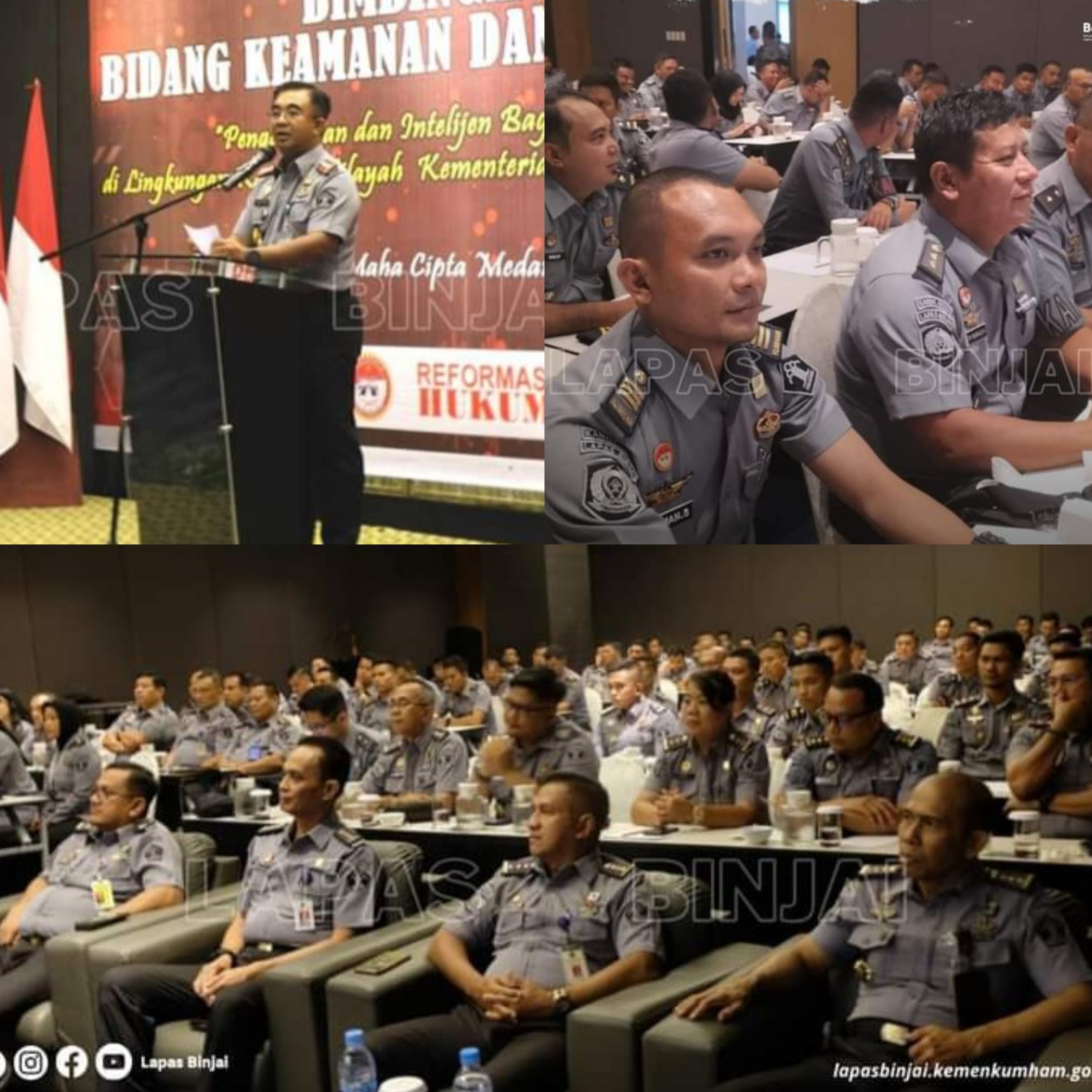 Lahirkan Intelijen Handal, Lapas Binjai Ikuti Bimbingan Teknis Keamanan 