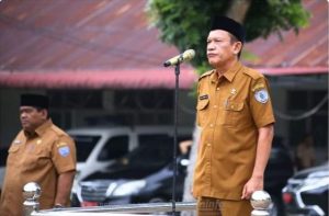 Kepala Dinas Lingkungan Hidup Pimpim Apel Gabungan