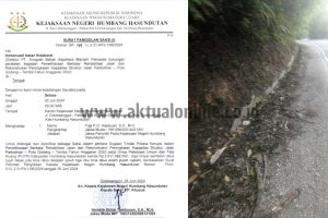 Dirut PT. ABSM Diperiksa Kejari Humbahas, Kabarnya Setor Rp600 Juta