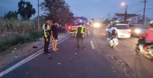 Kecelakaan Maut di Ngantru: Bus Bagong vs Motor Suzuki, Pengendara Tewas di TKP