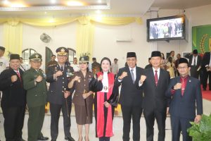 Kapolres Langkat AKBP David Triyo Prasojo SH, SIK, Msi,Hadiri Pelantikan Anggota DPRD Periode 2024-2029