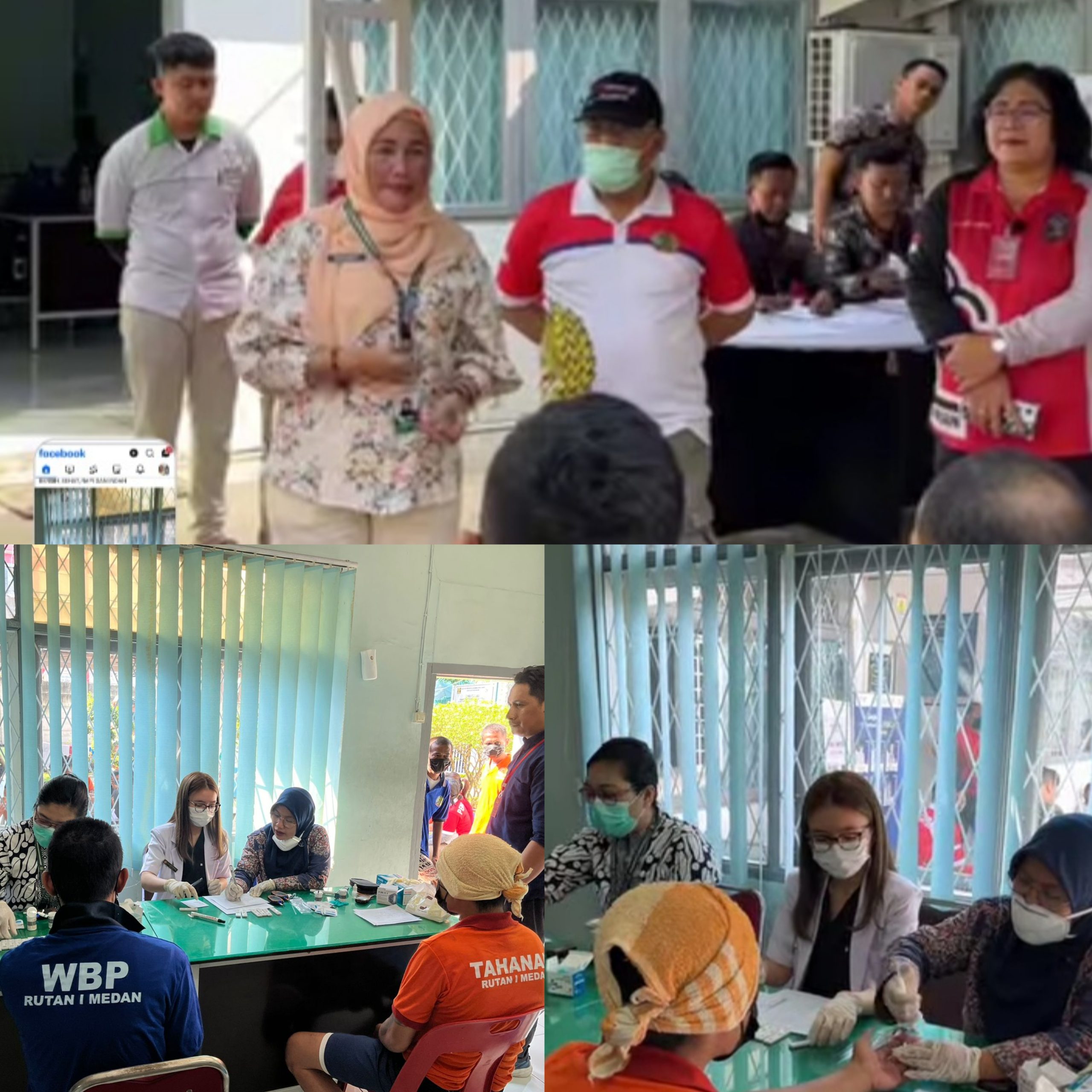 Skrining HIV Puluhan Warga Binaan Rutan Kelas I Medan