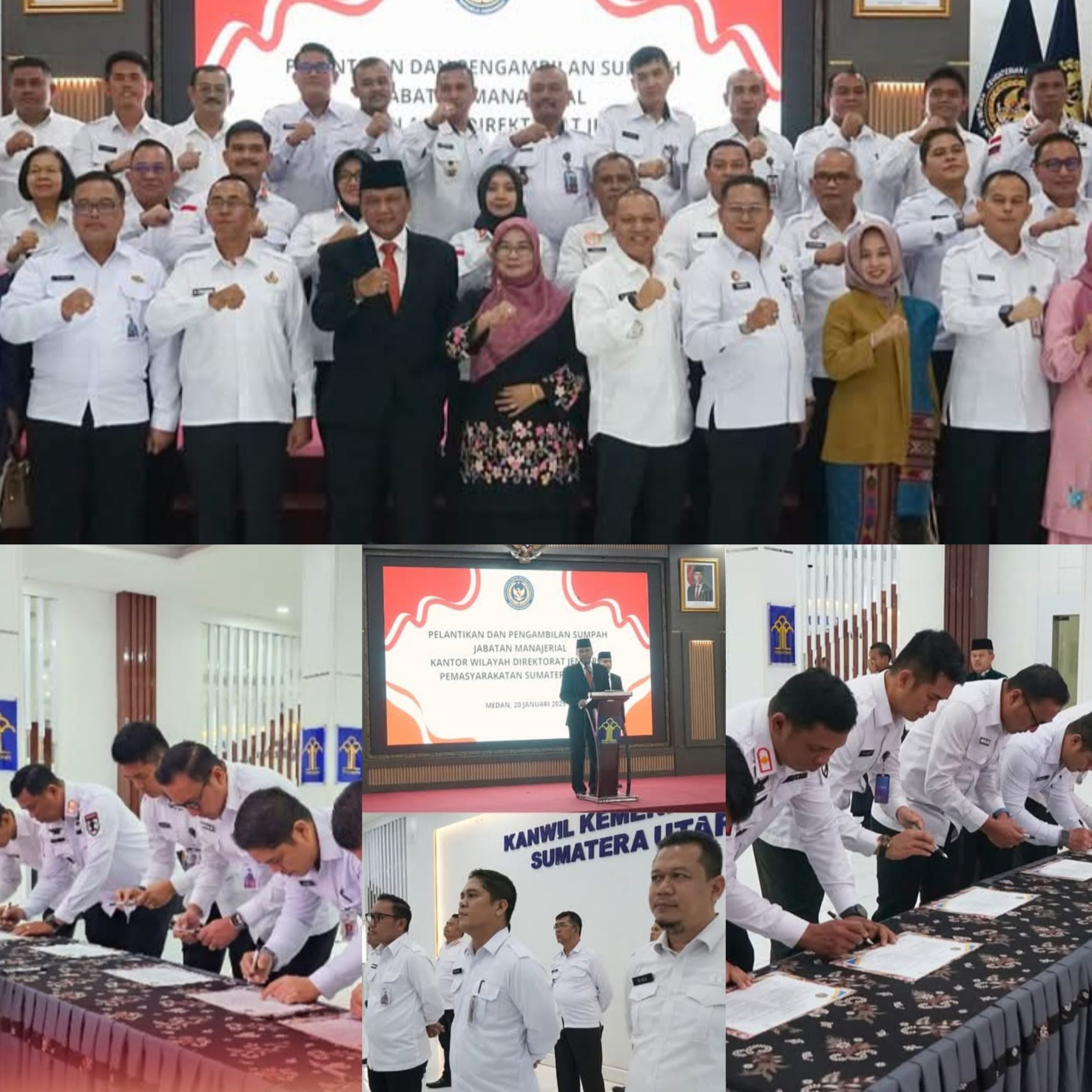 Kepala Rutan Kelas I Medan Laksanakan Penandatanganan Pakta Integritas Dan Perjanjian Kinerja Tahun 2025