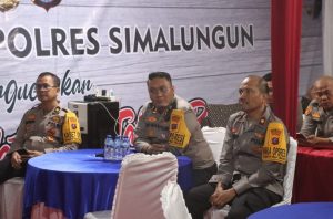 Kapolres Simalungun Ikuti Pemantauan Virtual Kamtibmas Malam Tahun Baru 2025 Bersama Kapolri