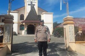 Polres Simalungun Amankan Ibadah Tahun Baru 2025 di 13 Gereja Wilayah Polsek Bangun