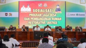 Caprilius Barus, S.Sos Hadiri Sosialisasi Program Jaga Desa dan Restorative Justice