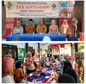 Pemberdayaan Ekonomi: Desa Tenggong Gelar Pelatihan Pembuatan Tas Anyaman