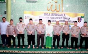 Malam Nisfu Sya’ban, Propam Polda Sumut Gelar Doa Bersama dan Santuni Anak Yatim Piatu