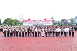 Kapolda Sumut Pimpin Apel Gelar Pasukan Operasi Keselamatan Toba 2025
