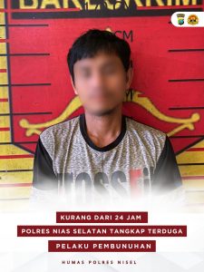 Kurang dari 24 Jam, Polres Nisel Tangkap Terduga Pelaku Pembunuhan