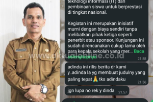 Kasek SMAN 1 Sunggal Ngaku Difitnah Soal Upaya Suap Aktual, Padahal Ini Faktanya