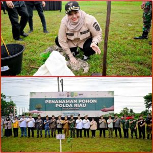 Bupati Bengkalis Ikuti Kegiatan Penanaman 1000 Pohon