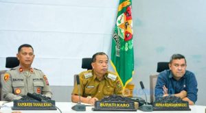 Bupati Karo Ikuti Rakor Pengendalian Inflasi 2025 Secara Virtual