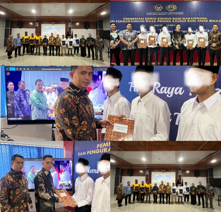 1327 Warga Binaan Rutan Kelas 1 Medan Terima Remisi Hari Raya Idul Fitri dan Hari Raya Nyepi