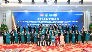 Ny. Rismawaty Masinton Pasaribu Dilantik Sebagai Ketua TP PKK Kabupaten Tapteng
