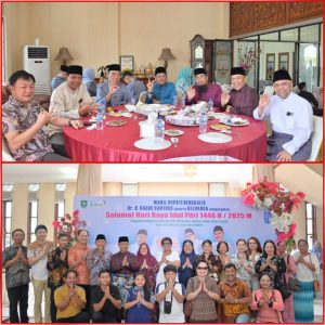 Open House Idul Fitri, Wabup Bagus Santoso Terima Tamu Spesial