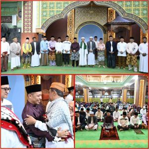 Wabup Bengkalis Bersama Ribuan Warga Shalat Idul Fitri 1446 H Di Masjid Agung Istiqomah