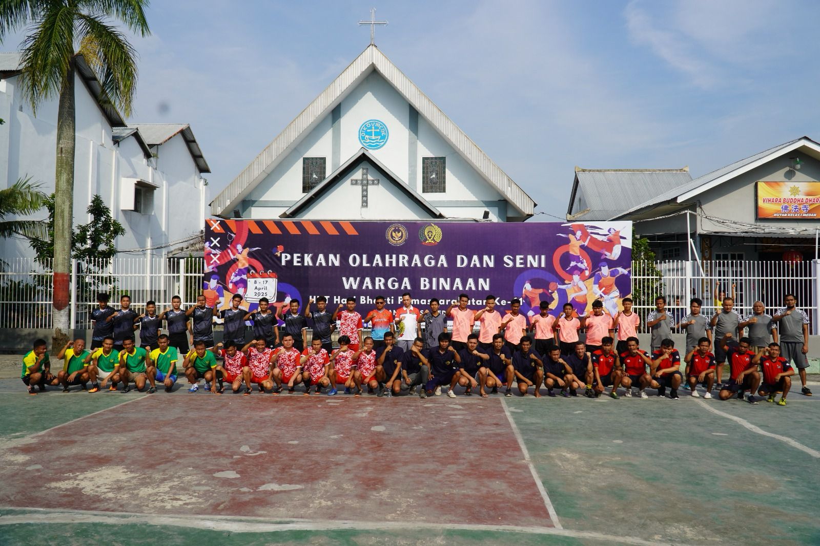 Penutupan Porsenap Hari Bakti Pemasyarakatan Ke-61 Di Rutan Kelas 1 Medan