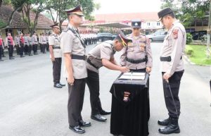 Kapolres Serahterimakan Jabatan Pejabat Utama Polres Binjai