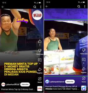 Viral di Medos !!!! Preman Pukuli Pekerja Counter HP Paksa Top Up Dana Gratis