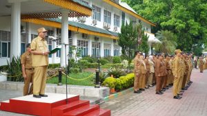 Bupati Langkat Syah Afandin Tegaskan ASN Harus Kompak,” Bansos Harus Tepat Sasaran”