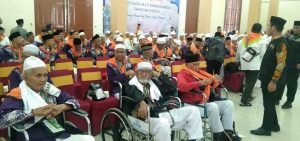 Jemaah Calhaj Kloter 7 Tiba di Asrama Haji Medan