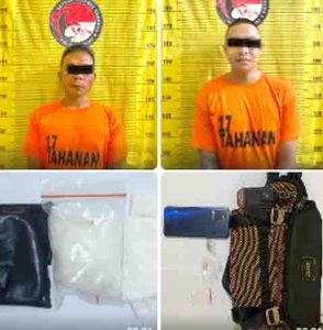 Bergumul Dengan Petugas, Dua Terduga Bandar Narkoba Digelandang ke Polres Binjai