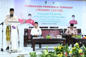 Buka TC Kafilah Kabupaten Bengkalis, Bupati Harapkan Pertahankan Prestasi