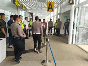 Pasca Ancaman Bom,Polda Sumut Kawal Ketat Pemberangkatan Kembali 442 Jemaah Haji dari Bandara Kualanamu
