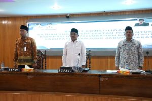 Bupati Anwar Sadat Hadiri Rapat Konsolidasi Satgas Pembentukan Koperasi Merah Putih