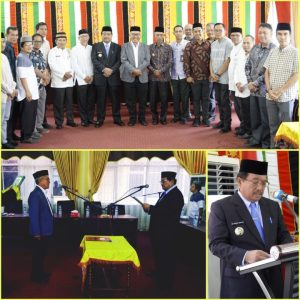 Bupati Aceh Singkil Lantik Drs. Azmi, M.AP sebagai Staf Ahli Bidang Perekonomian