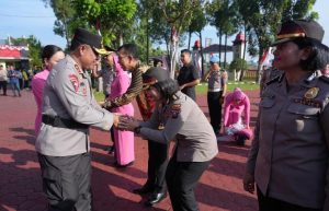 Kapolda Sumut Pimpin Upacara Kenaikan Pangkat Personel