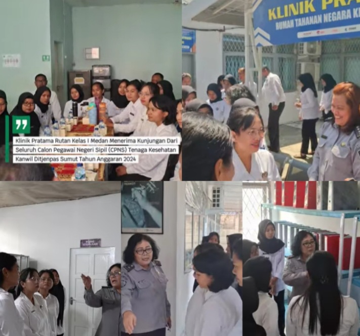Klinik Pratama Rutan Kelas I Medan Bekali CPNS Tenaga Kesehatan, Kanwil Ditjenpas Sumut