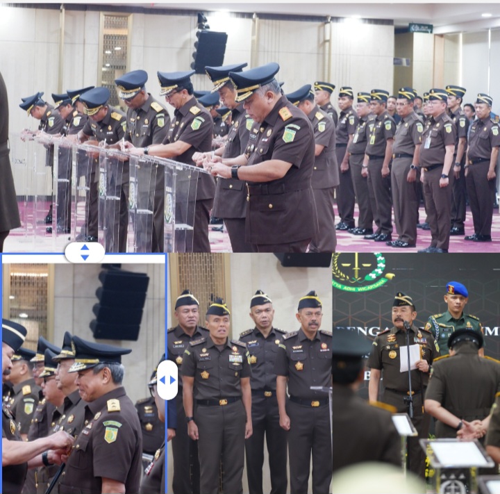 Jaksa Agung RI Lantik Kajati Sumut, Dr. Harli Siregar, S.H., M.Hum dan Pejabat Eselon II Lainnya di Lingkungan Kejaksaan Agung,