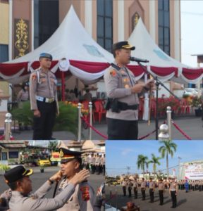 Kapolres Tanjab Barat Pimpin Kenaikan Pangkat 29 Personel