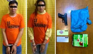 Letuskan Senpi Kearah Petugas, Polres Binjai Tangkap Pasutri Bawa 1 Kg Sabu