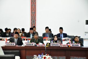 HUT RI ke-80, Bupati Samosir bersama DPRD dengarkan Pidato Kenegaraan Presiden RI