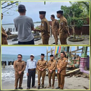 Wakil Bupati Aceh Singkil Tinjau Abrasi Pantai Pulo Sarok