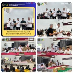 Penuhi Hak Warga Binaan, Lapas Binjai Bagikan Perlengkapan Mandi