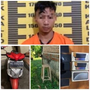 Reskrim Polsek Kalidawir Ungkap Kasus Curat, Pelaku HS Terlibat Lima TKP