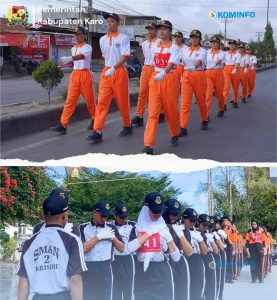 Pemkab Karo Laksanakan Lomba Gerak Jalan Campuran dalam Rangka Memeriahkan HUT RI ke 80