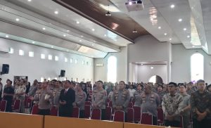 Personel Polda Sumut Gelar Ibadah Oikoumene, Doakan Keamanan dan Kedamaian Bangsa