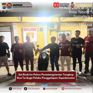 Dua Pelaku Penggelapan Sepedamotor Diringkus Polres Pematangsiantar