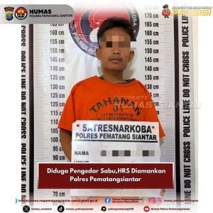 Diduga Pengedar Sabu,HRS Diamankan Polres Pematangsiantar