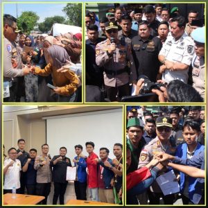 Aksi Damai Mahasiswa Berlangsung Humanis di Bengkalis