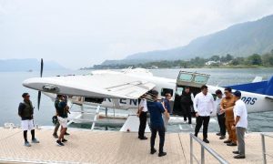 Jajal Pesawat Amphibi, Bupati Samosir : Era Baru dan Daya Tarik Bagi Pariwisata Kabupaten Samosir