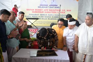 Bobby Nasution Resmikan Kuil Shri Raja Rajesvari